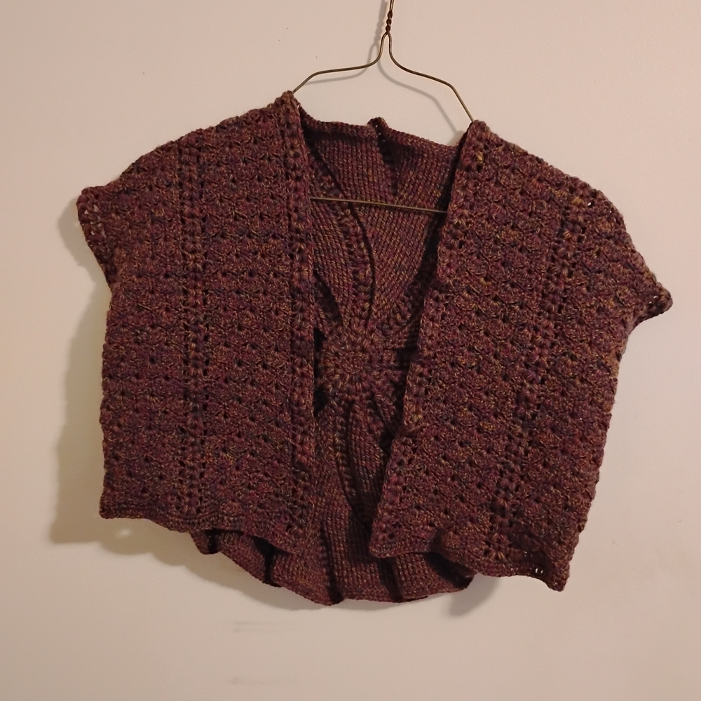 Women's Size Medium Handmade Crocheted Shrug